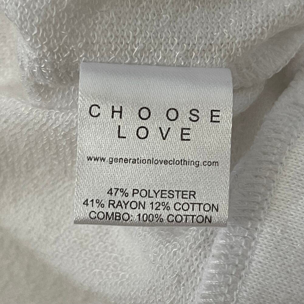 Generation Love White Eyelet Lace Sleeve Lightweight Sweater - Size M - Picture 4 of 6